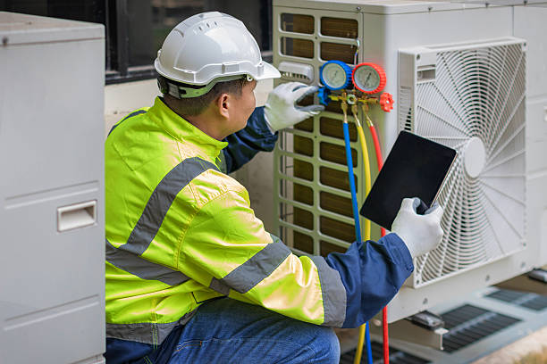 Professional Air Duct Cleaning technician working in Timber, OR
